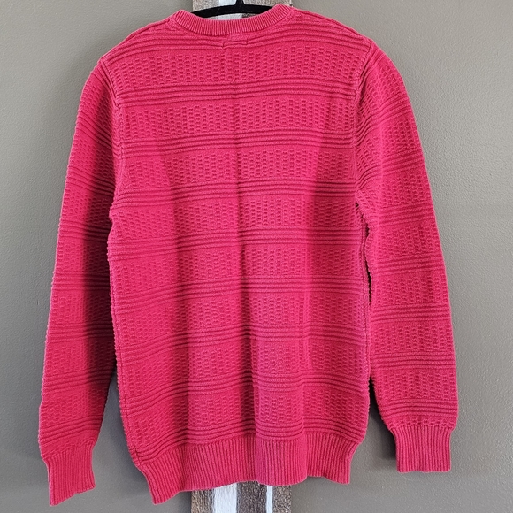 Cat & Jack Red Long Sleeve Crew Neck Knit Sweater Size XL 16 - Picture 6 of 12
